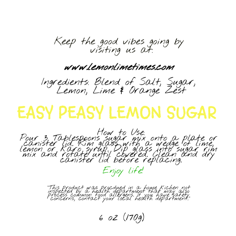 Easy Peasy Lemon Sugar